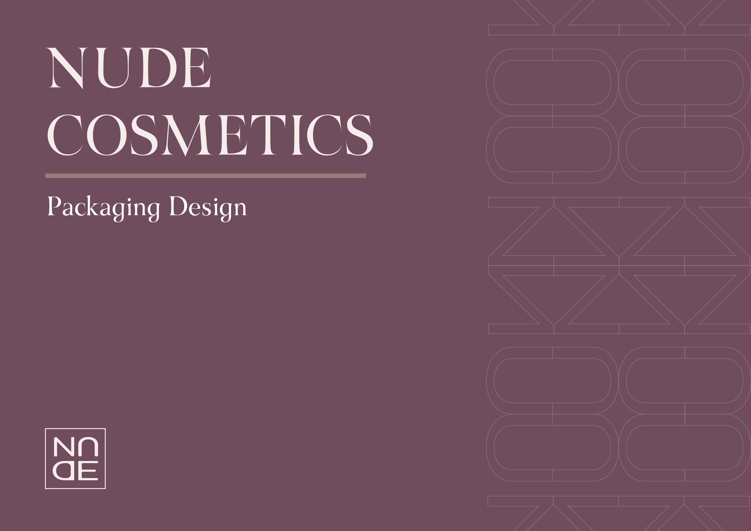 Nude Cosmetics — Packaging Design — cover